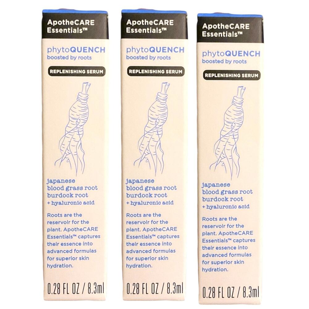 ApotheCare‎ Essentials Phyto QUENCH Lot of 3 NEW Sealed .28fl oz/8.3ml